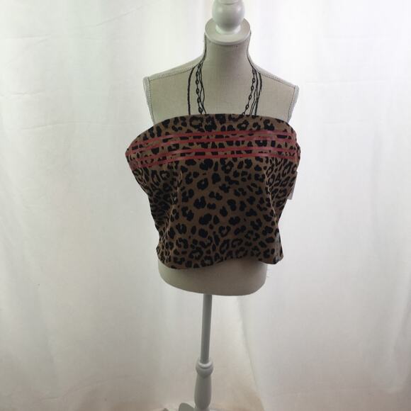 Flirtitude Active Crop Top Chocolate Leopard XXL - Picture 2 of 12
